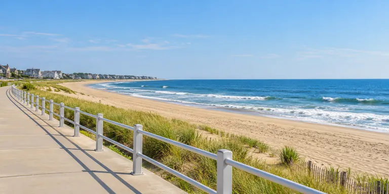 Atlantic beachfront in Long Branch, New Jersey