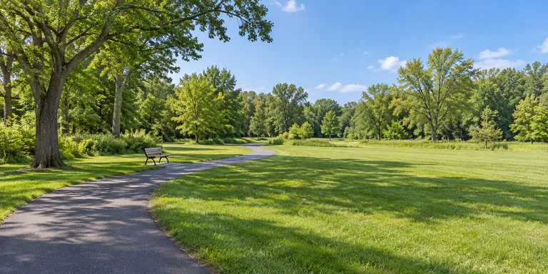 Open parkland and walking trail in Ocean Township, Monmouth County