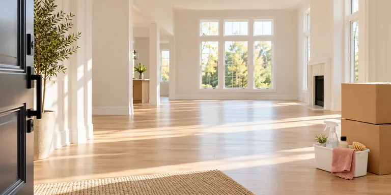 Empty home prepared for moving